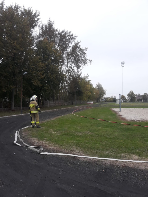 Szkolenie strażaków z OSP w komendzie PSP