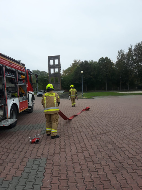Szkolenie strażaków z OSP w komendzie PSP