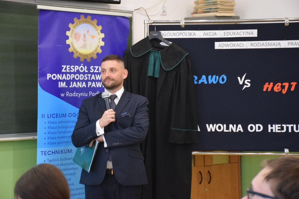 Spotkanie uczniów ZSP z adwokatami