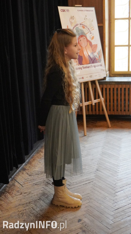 Powiatowy etap Jesiennego Konkursu Recytatorskiego