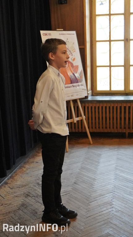 Powiatowy etap Jesiennego Konkursu Recytatorskiego