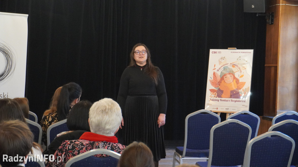 Powiatowy etap Jesiennego Konkursu Recytatorskiego