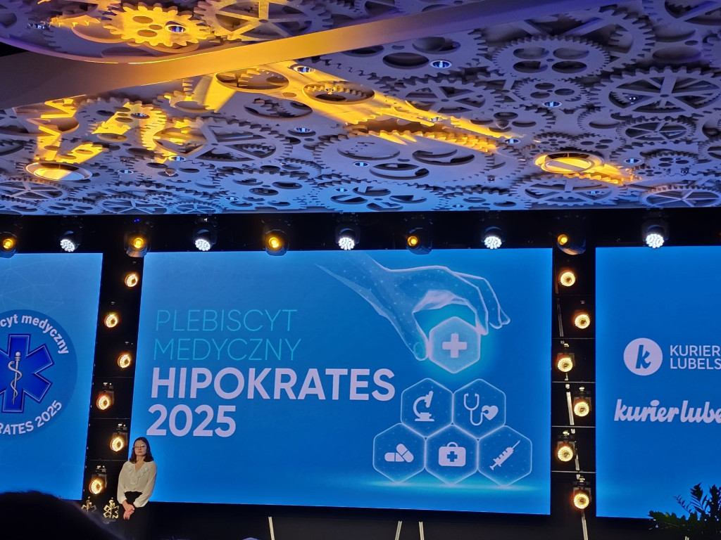 Odbieranie nagrody plebiscytu >>Hipokrates<<
