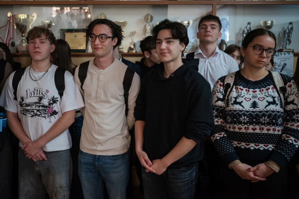 Odsłonięcie tablicy pamiątkowej w I LO