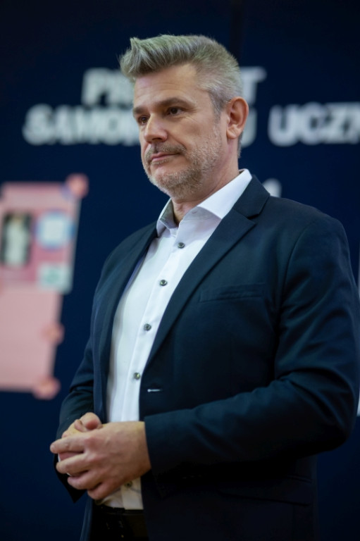 Spotkanie uczniów I LO z prezesem Spomleku