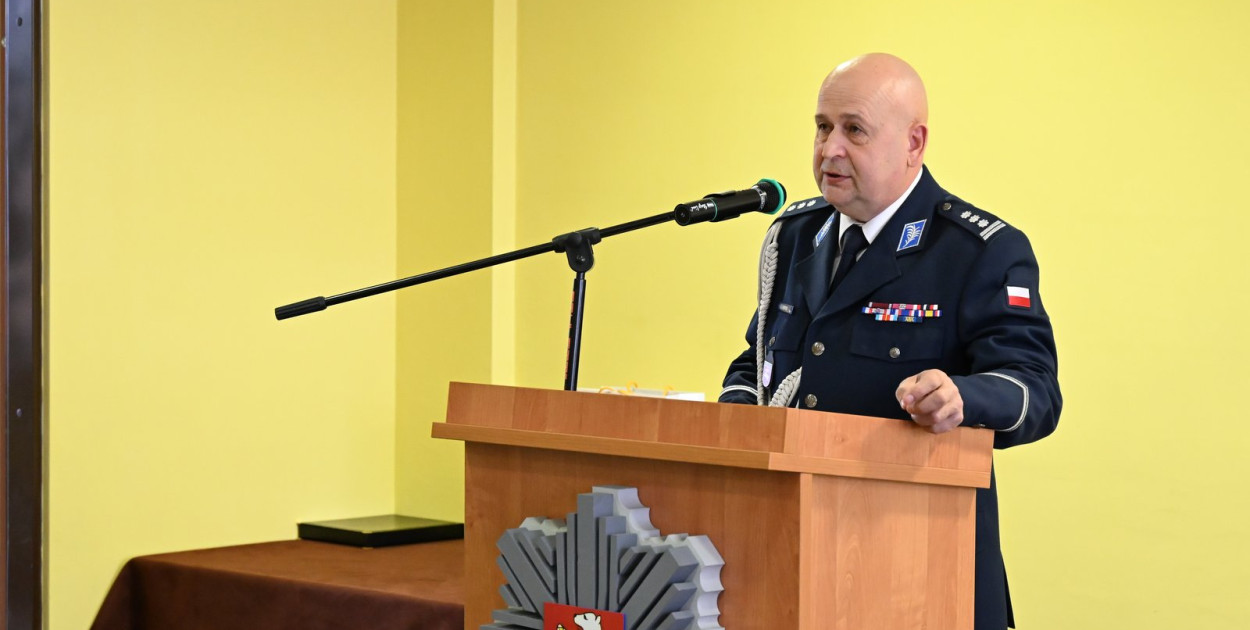 Pożegnanie komendanta policji w Radzyniu