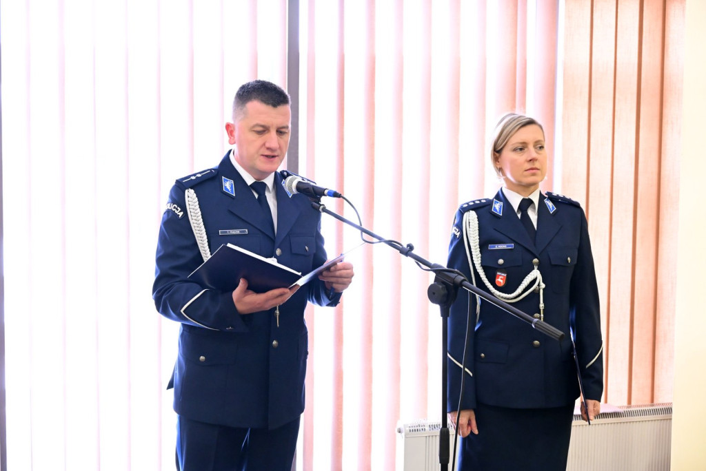 Pożegnanie komendanta policji w Radzyniu