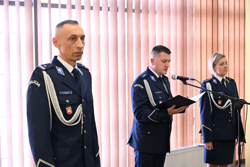 Pożegnanie komendanta policji w Radzyniu