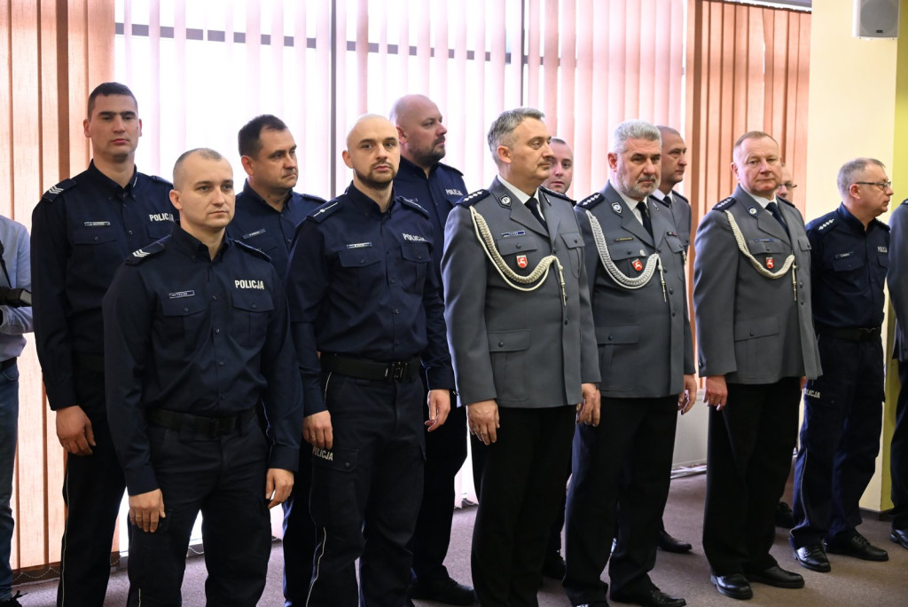 Pożegnanie komendanta policji w Radzyniu