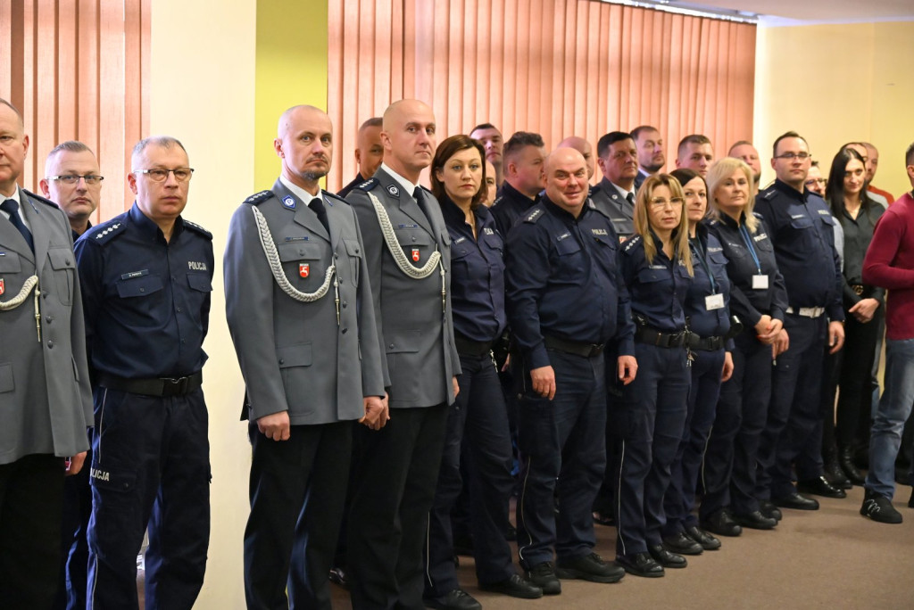 Pożegnanie komendanta policji w Radzyniu