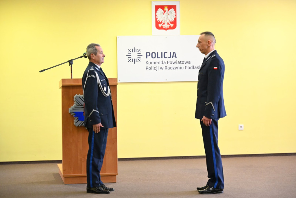 Pożegnanie komendanta policji w Radzyniu