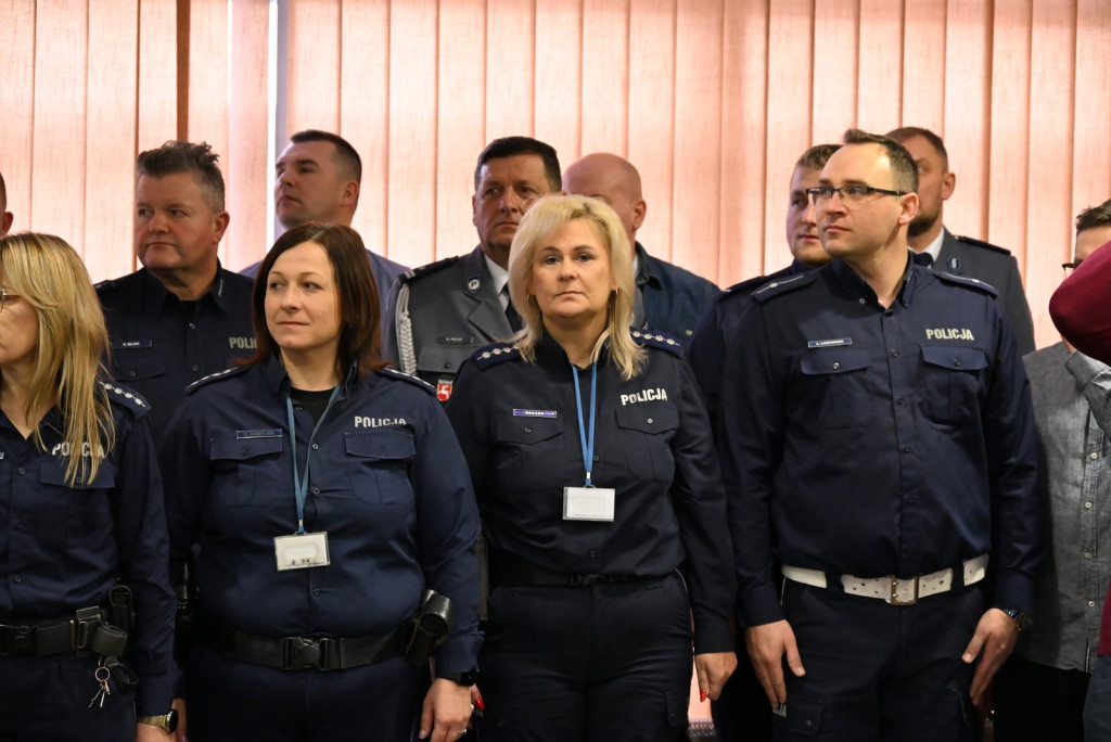 Pożegnanie komendanta policji w Radzyniu