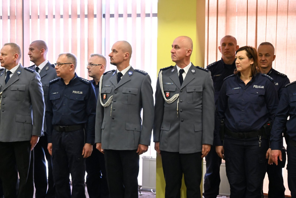 Pożegnanie komendanta policji w Radzyniu