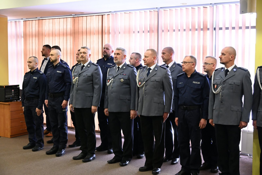 Pożegnanie komendanta policji w Radzyniu