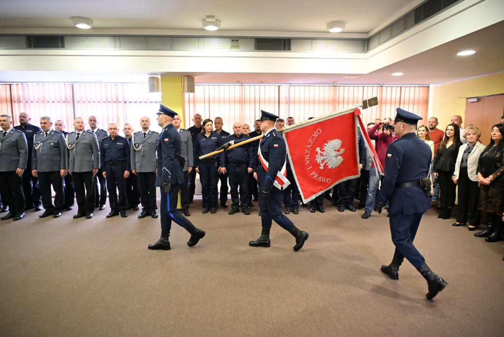 Pożegnanie komendanta policji w Radzyniu