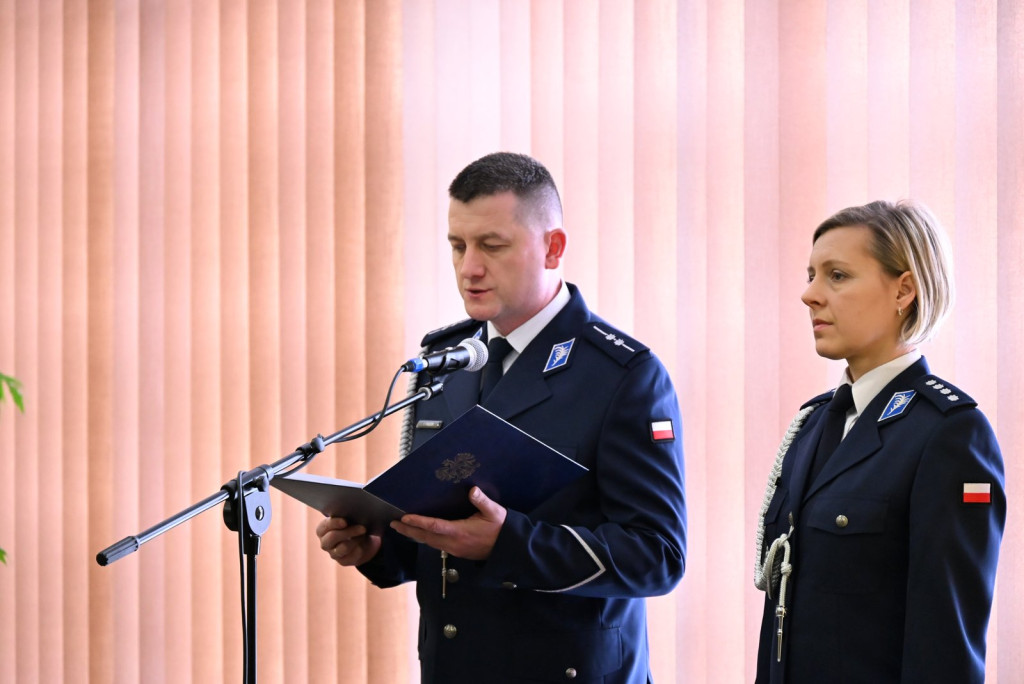 Pożegnanie komendanta policji w Radzyniu