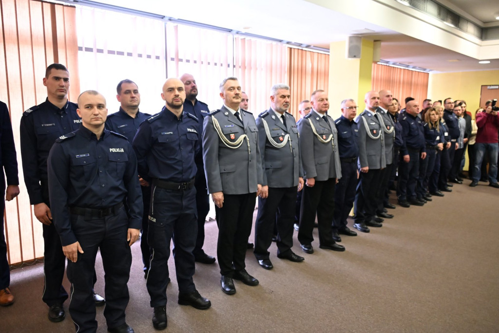 Pożegnanie komendanta policji w Radzyniu