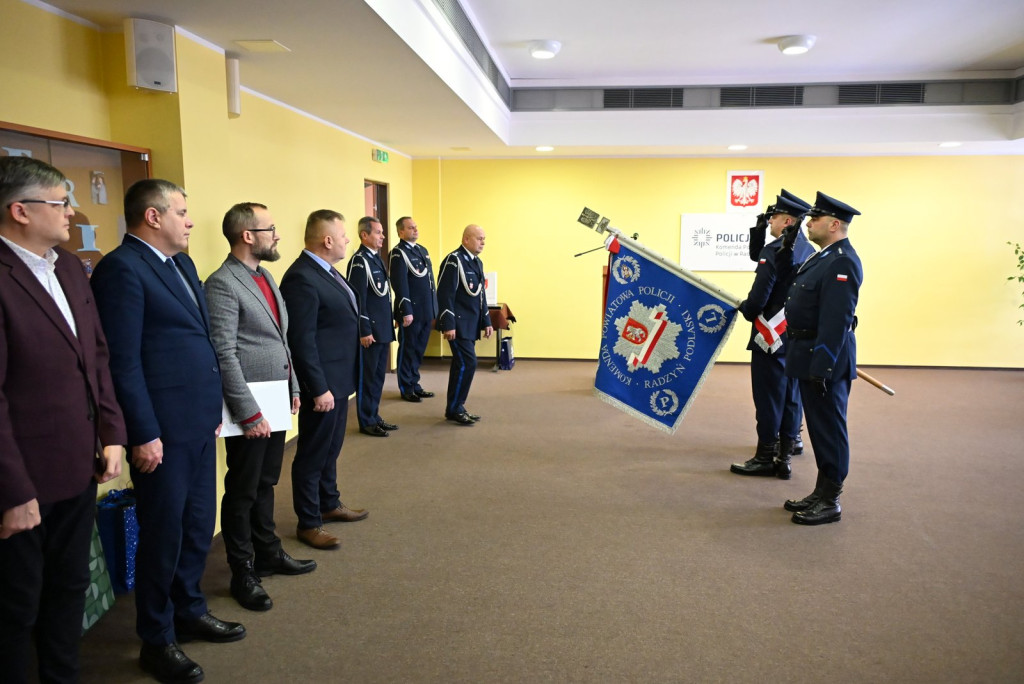Pożegnanie komendanta policji w Radzyniu