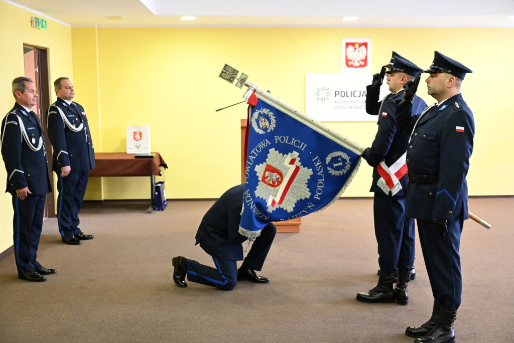 Pożegnanie komendanta policji w Radzyniu