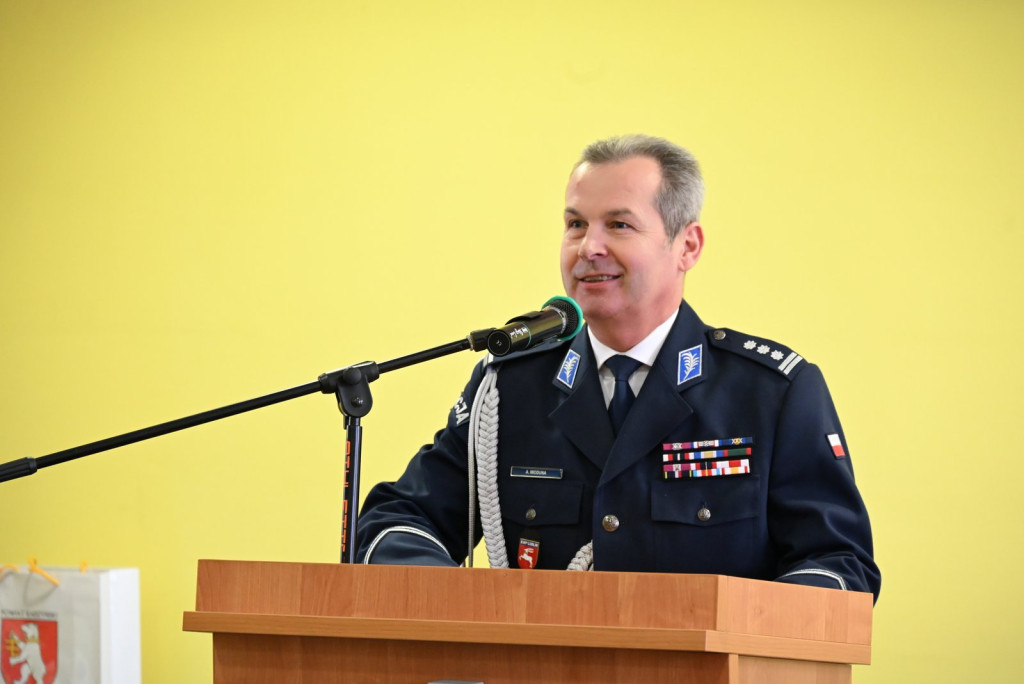Pożegnanie komendanta policji w Radzyniu