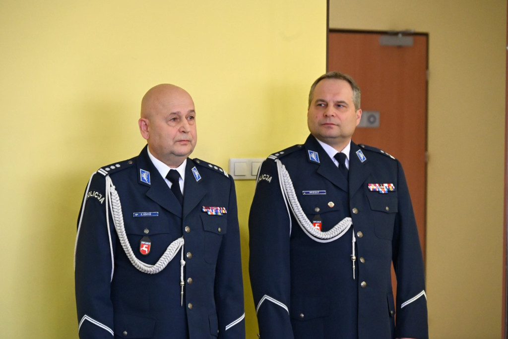 Pożegnanie komendanta policji w Radzyniu