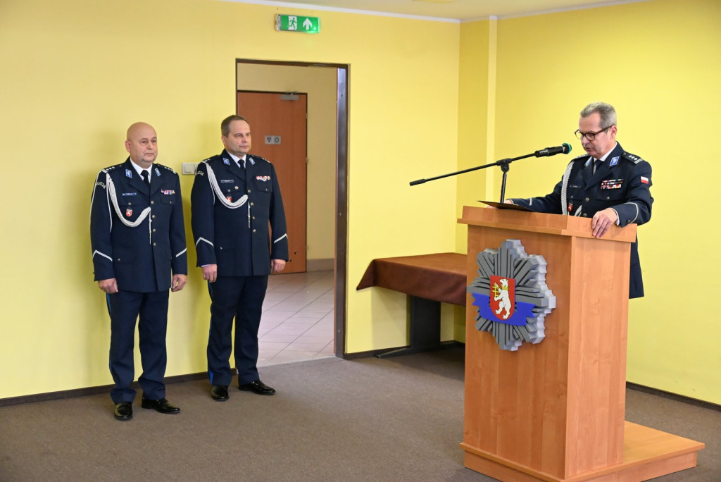 Pożegnanie komendanta policji w Radzyniu