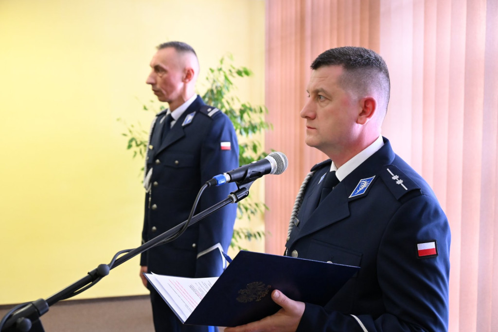 Pożegnanie komendanta policji w Radzyniu