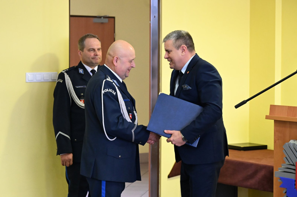 Pożegnanie komendanta policji w Radzyniu