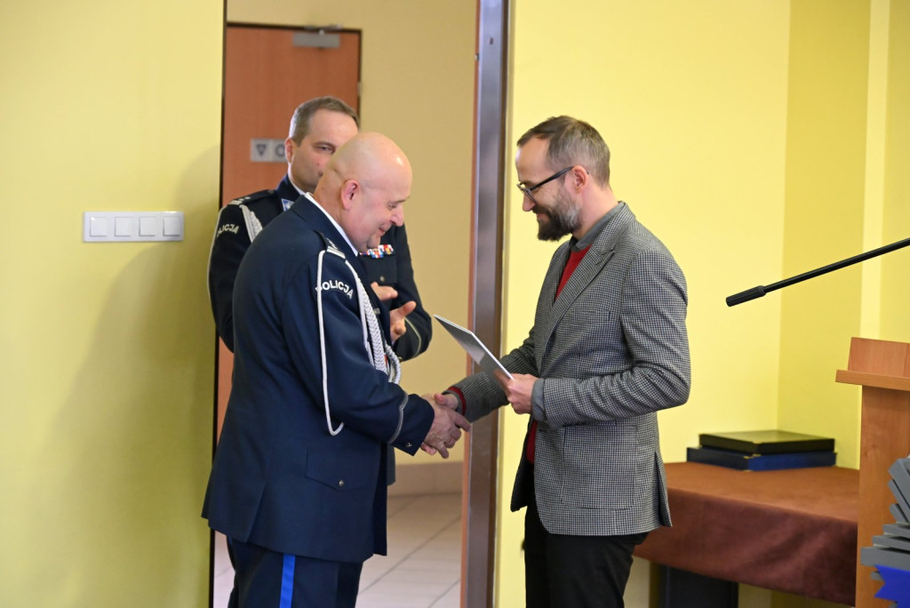 Pożegnanie komendanta policji w Radzyniu