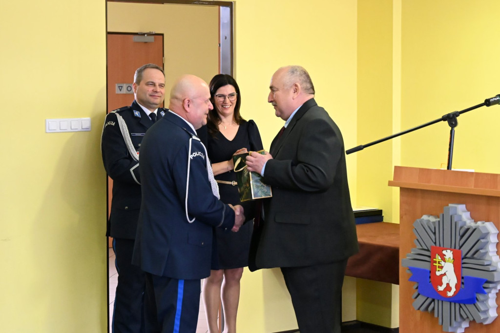 Pożegnanie komendanta policji w Radzyniu
