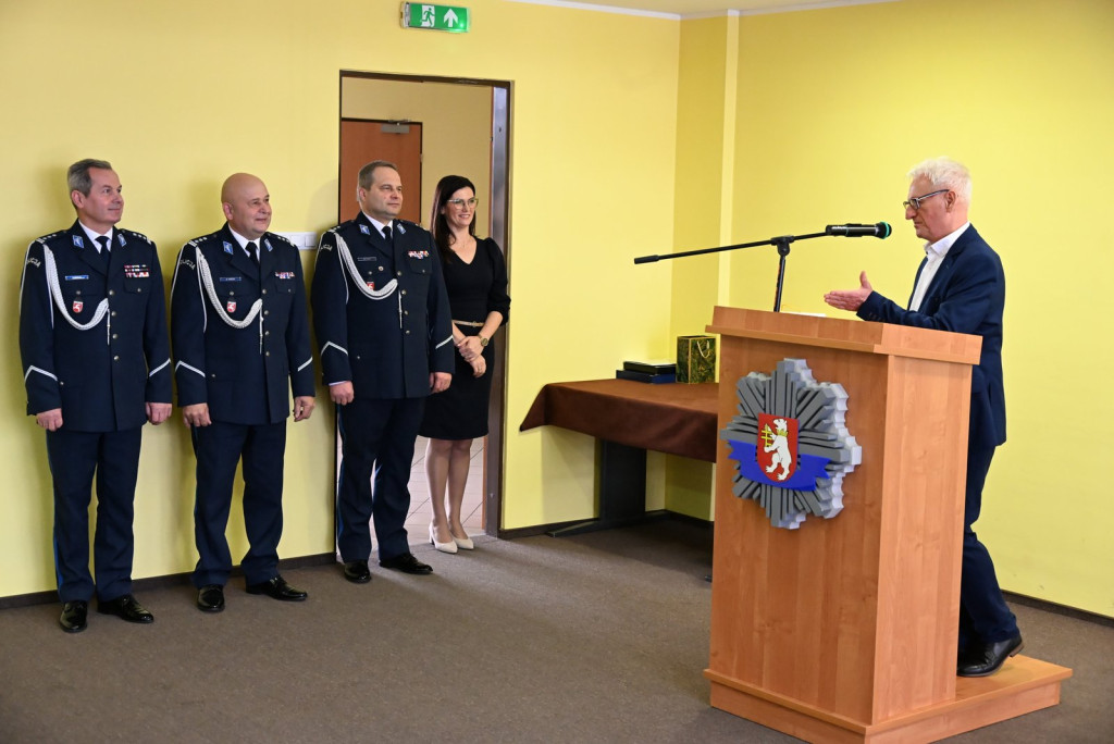 Pożegnanie komendanta policji w Radzyniu