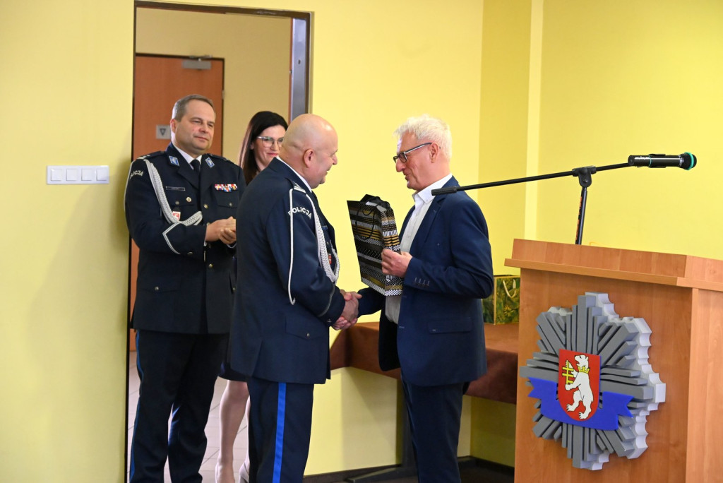 Pożegnanie komendanta policji w Radzyniu