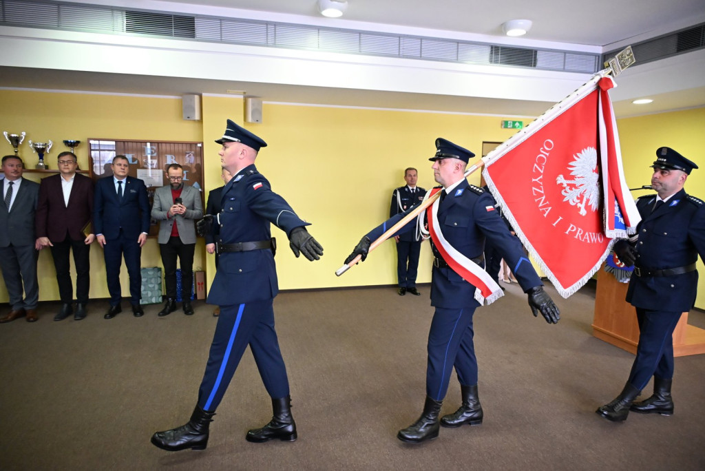 Pożegnanie komendanta policji w Radzyniu