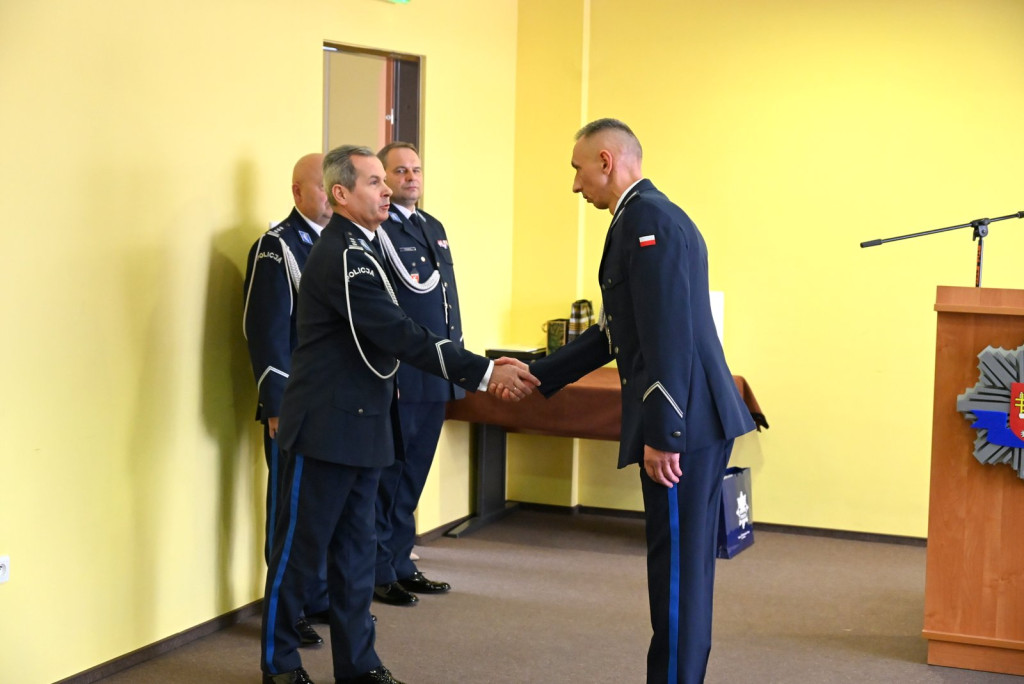 Pożegnanie komendanta policji w Radzyniu