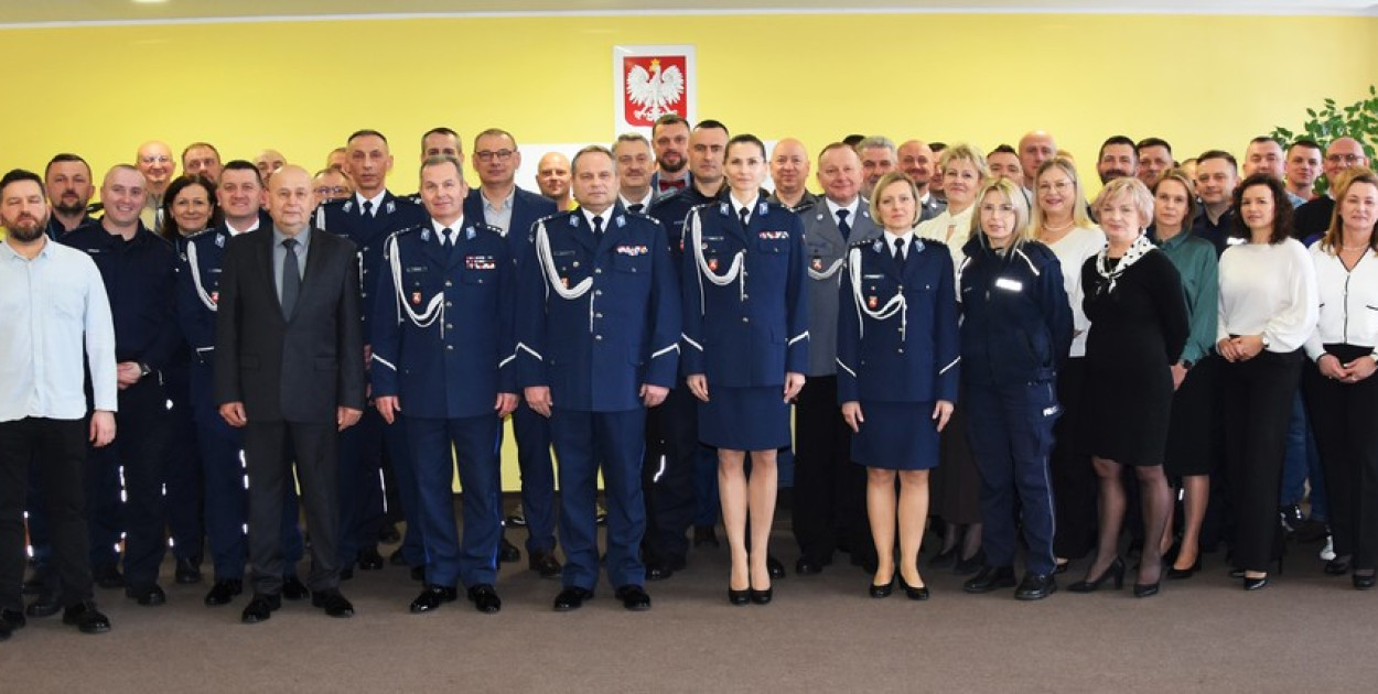 Powitanie nowego komendanta policji w Radzyniu