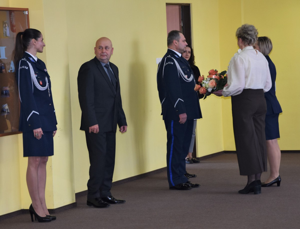 Powitanie nowego komendanta policji w Radzyniu