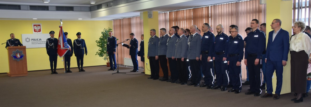 Powitanie nowego komendanta policji w Radzyniu