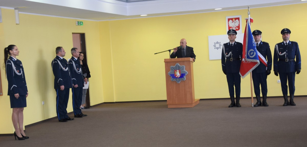 Powitanie nowego komendanta policji w Radzyniu