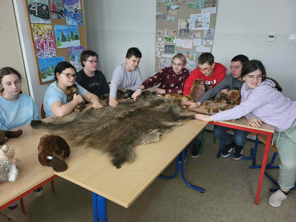 Warsztaty w SOSW z pracownicą Nadleśnictwa