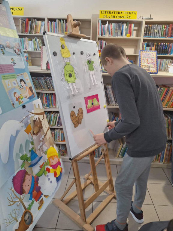 Zajęcia >>Bezpieczna zima<< dla uczniów SOSW