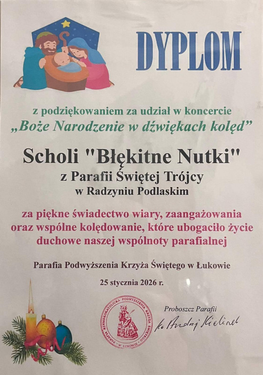 Radzyńska schola na koncercie w Łukowie