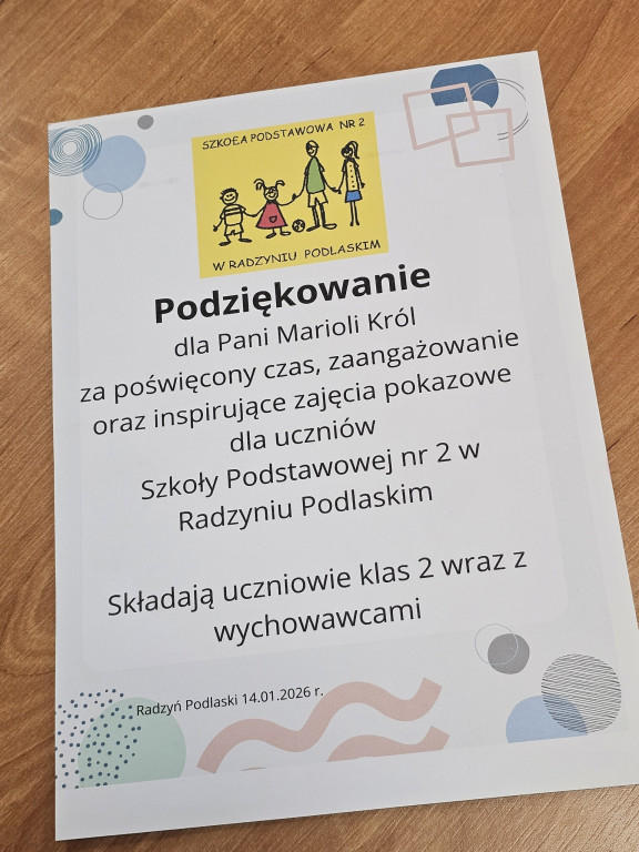 Spotkanie dyrektor PPP z uczniami >>Dwójki<<