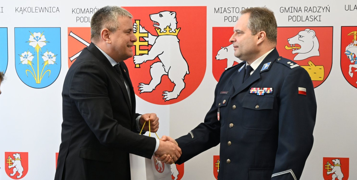 Oficjalne powitanie nowego komendanta policji