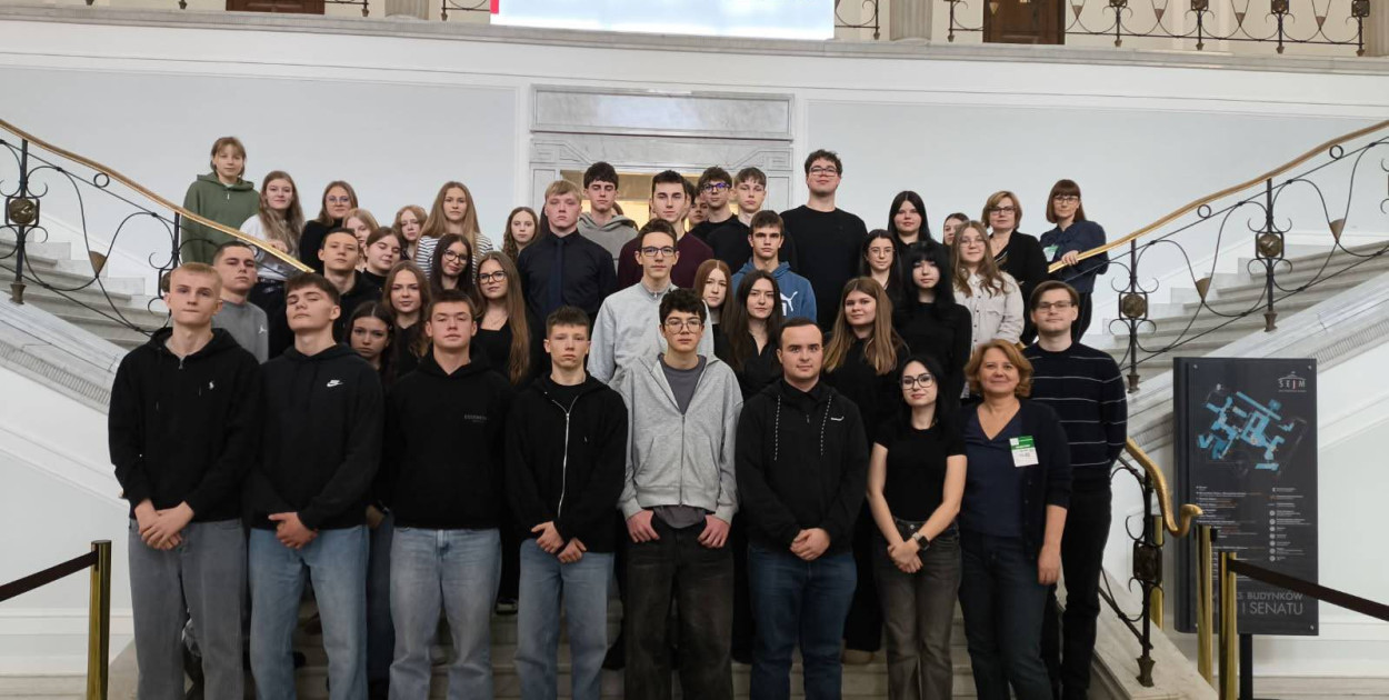 Wycieczka z I LO do Sejmu