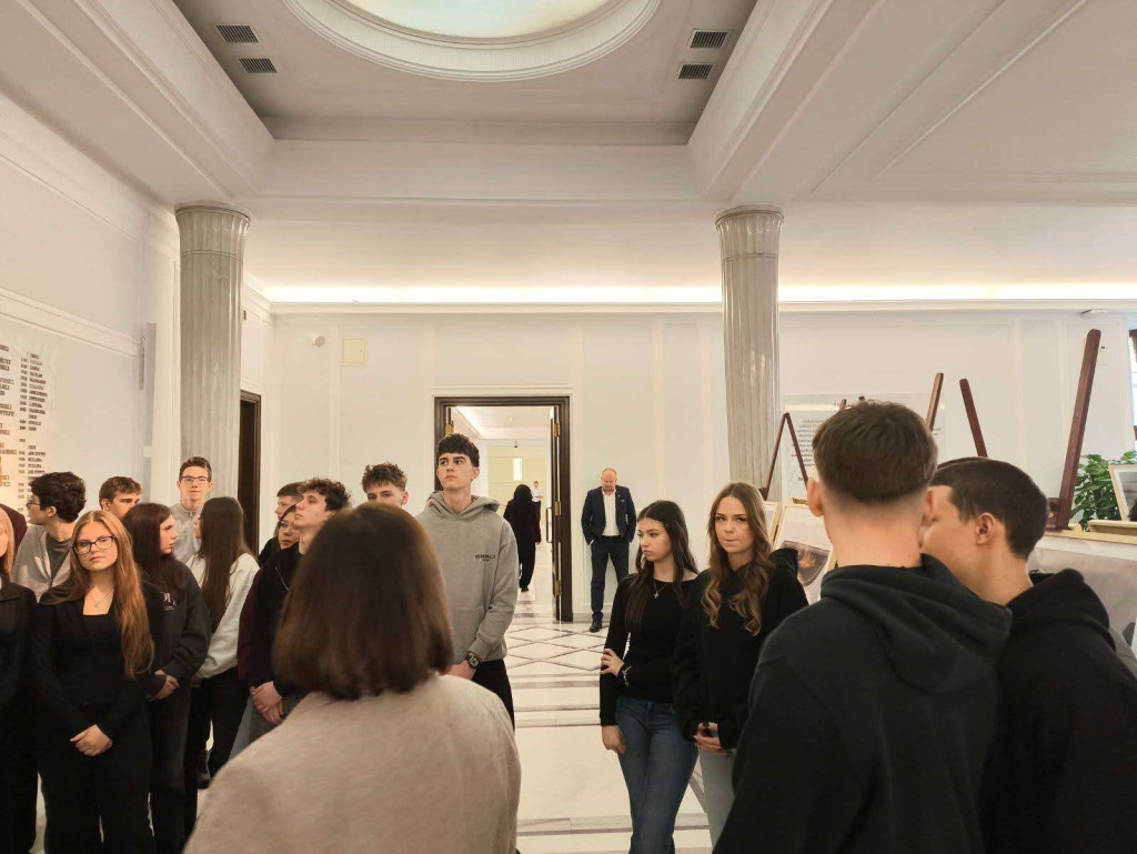 Wycieczka z I LO do Sejmu