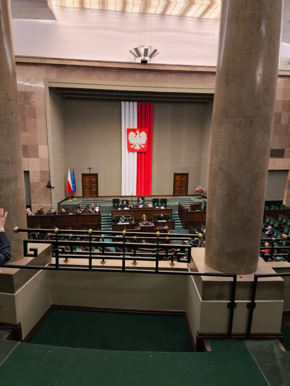 Wycieczka z I LO do Sejmu