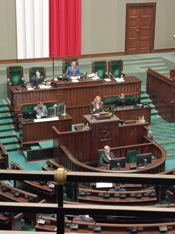 Wycieczka z I LO do Sejmu