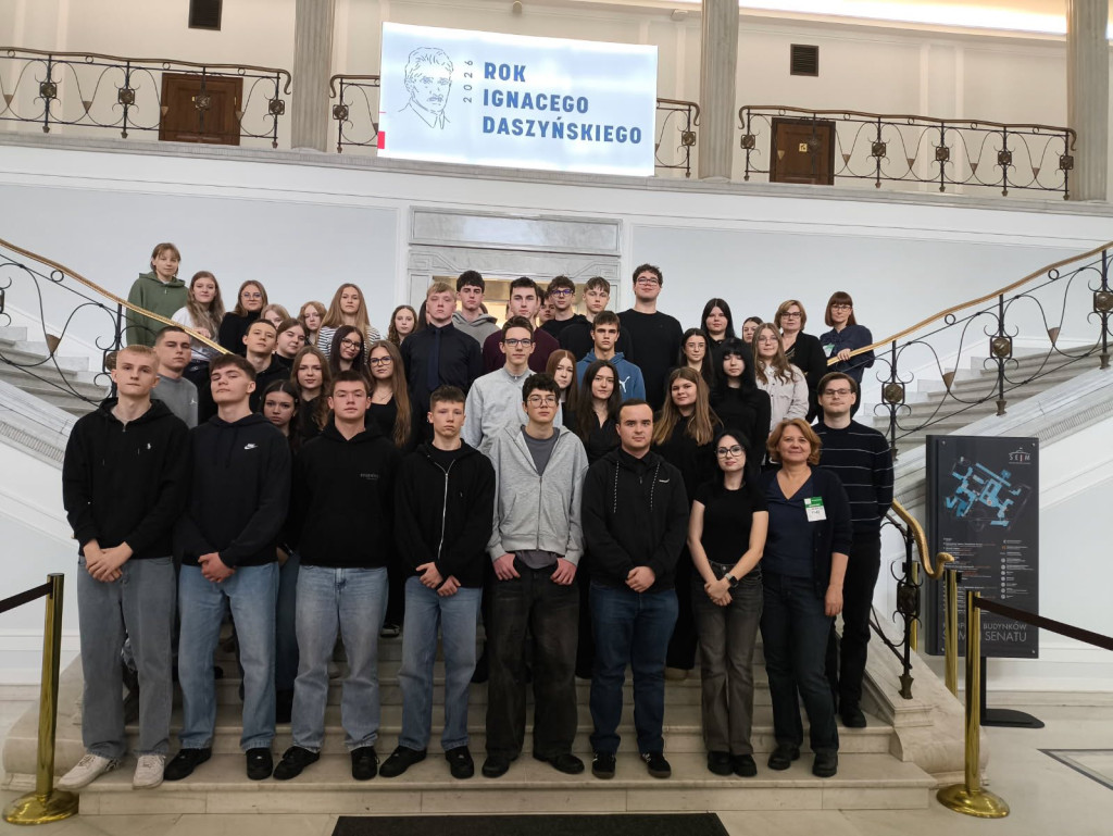 Wycieczka z I LO do Sejmu