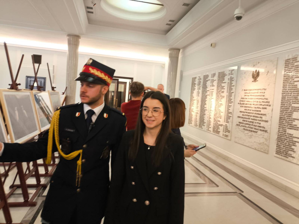 Wycieczka z I LO do Sejmu