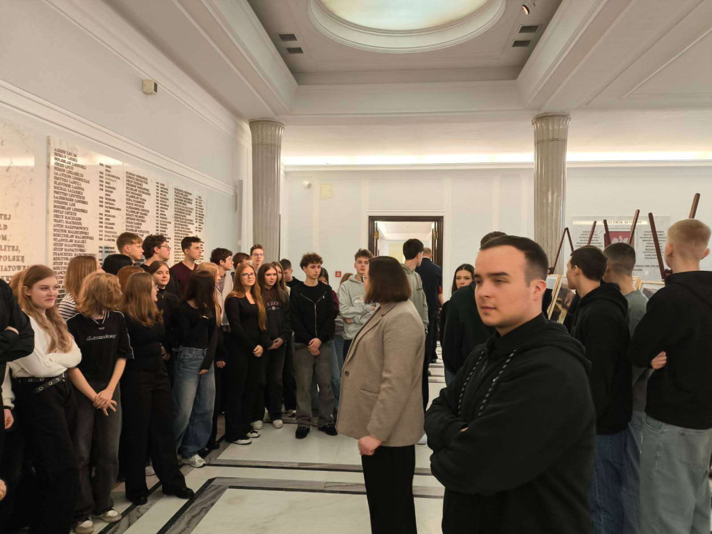 Wycieczka z I LO do Sejmu